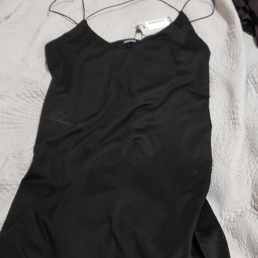Black midi dress